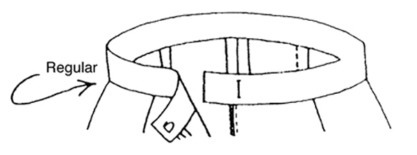 Figure 5. A regular waistband before alteration.